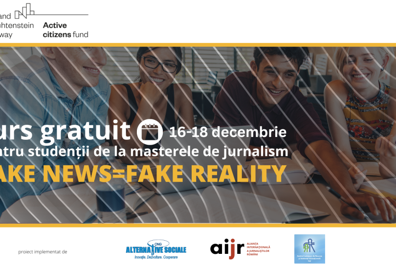 „Fake News – Fake Reality”- Training gratuit pe tema combaterii știrilor false